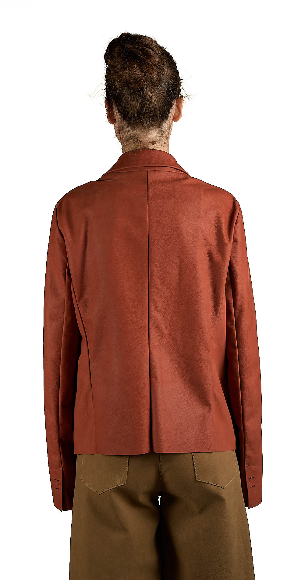 DANIELE BASTA LEATHER AND SILVER JACKET